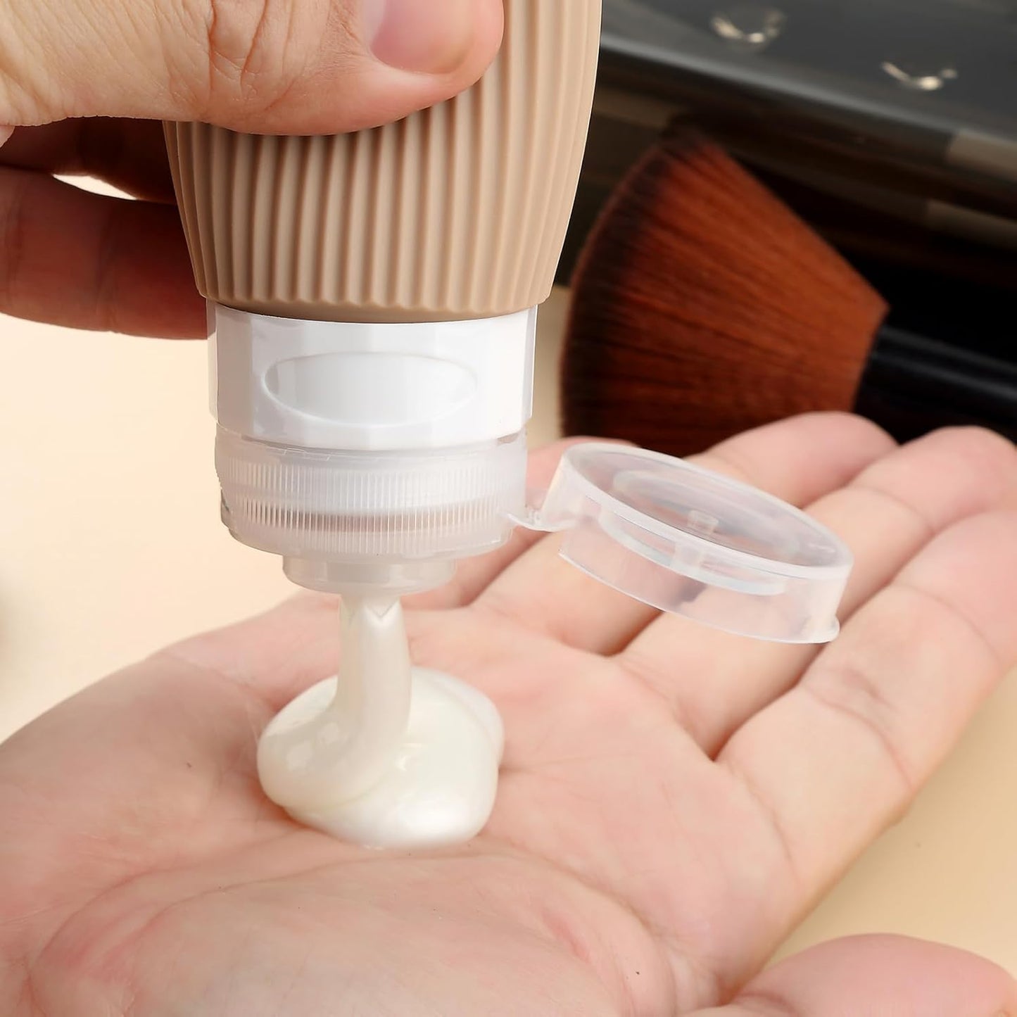 16 Pack Travel Bottles for Toiletries, Large 6oz Silicone Travel Containers jar for Toiletries, Leak Proof Refillable Liquid Shampoo And Conditioner Travel Essentials toiletry Bottles